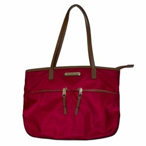Michael Kors Kempton Medium Pocket Tote Cherry